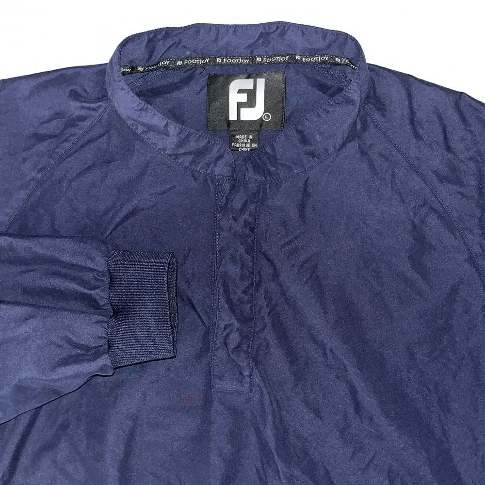Footjoy Pullover‎ Windbreaker Jacket Navy Blue Mens L